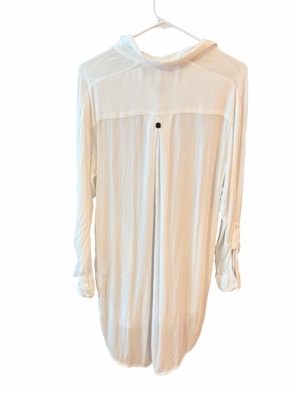 Prana Fernie Flowy Tencel Coverup Long Shirt White. Small. - Picture 9 of 14